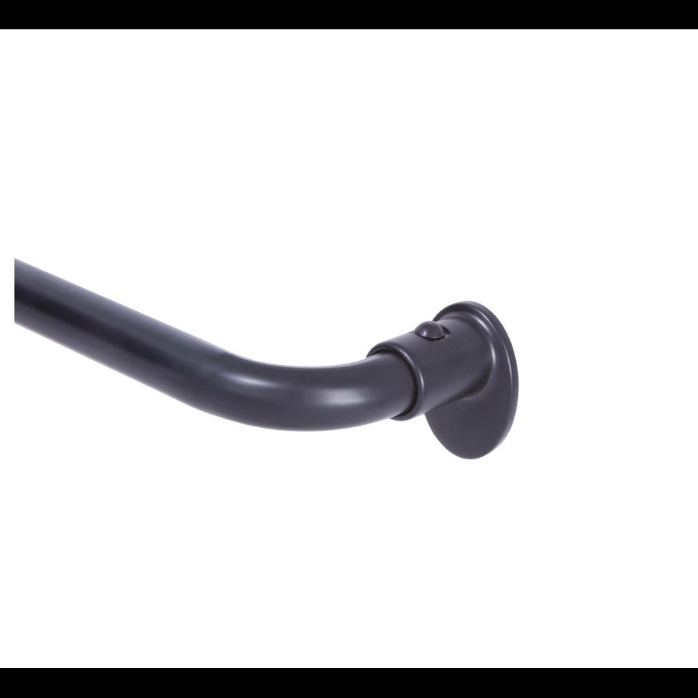 2 Black Eclipse Sundown Room Darkening Curtain Rods